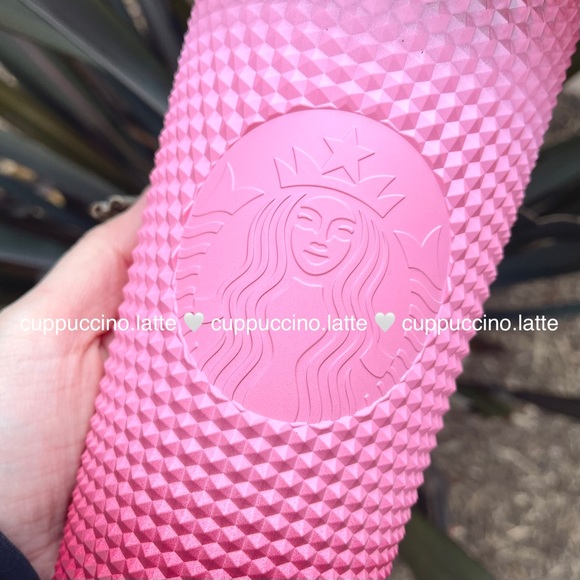 💗NWT SET❤️Starbucks Holiday 2022 Pink Blush ‘Waxberry’ Ombre Bling Studded Cups - Picture 4 of 13